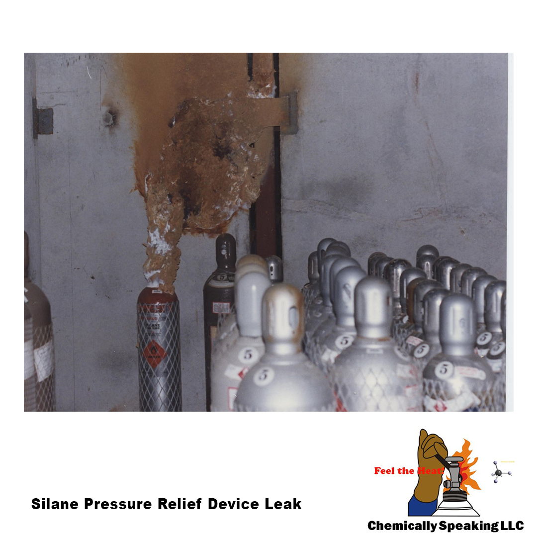 Silane Pressure Relief Device Leak